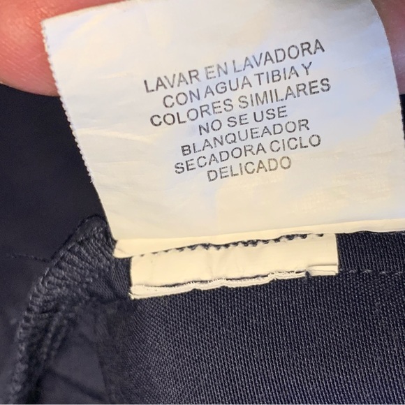 Women’s L SMILES & SCRUBS Navy Blue Cotton / Poly Short Sleeve V Neck Scrub Tops - Picture 13 of 13